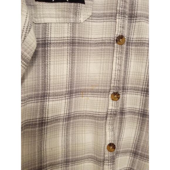 Upcycled Hollister Flannel w/ TOOL Patch — Handmade One-of-a-Kind Alt Metal SZ L - Picture 10 of 10